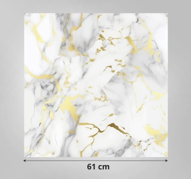 Vinilo con textura mármol blanco con venas doradas - TenVinilo