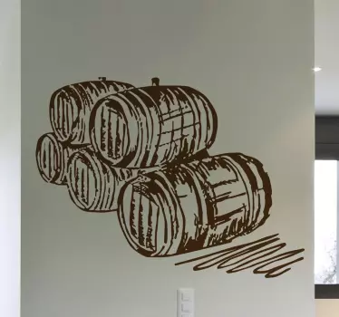 Vinilo para comedor cubas bodega - TenVinilo