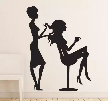 Vinilo decorativo en la peluquería - TenVinilo