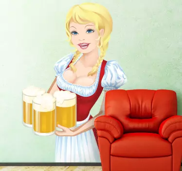 Vinilo decorativo cervecera alemana - TenVinilo