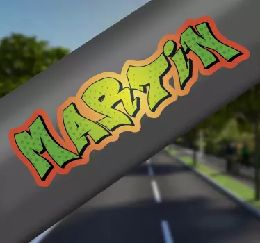 Pegatina para bicicleta grafiti - TenVinilo