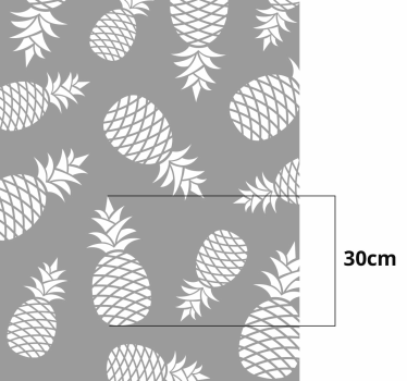 Vinilo para cristales Piña dibujo patrón - TenVinilo