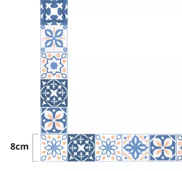 Vinilo adhesivo espejo marco azulejos - TenVinilo
