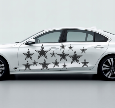 Pack 14 vinilos auto tuning estrellas - TenVinilo