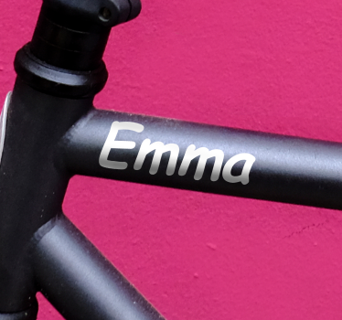 Calca para bicicleta estilo manuscrito - TenVinilo