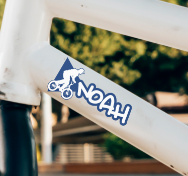Calca para bicicleta nombre de bmx - TenVinilo