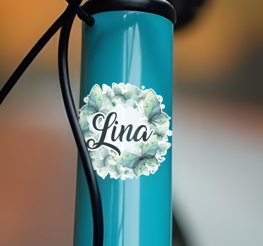 Calca para bicicleta mariposas verdes - TenVinilo
