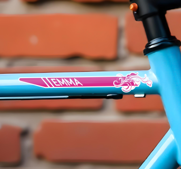 Calca para bicicleta rosa elegante - TenVinilo