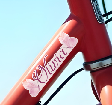 Calca para bicicleta mariposa feliz - TenVinilo