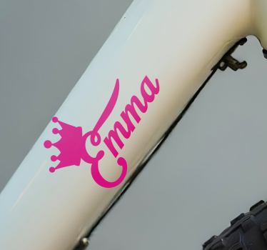 Calca para bicicleta corona rosa - TenVinilo