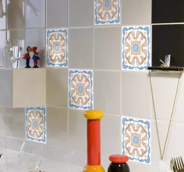 Adhesivo azulejo filigranas - TenVinilo