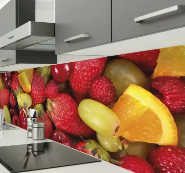 Adhesivo decorativo para cocina de frutas - TenVinilo