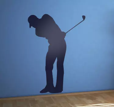 Adhesivo decorativo silueta golfista - TenVinilo