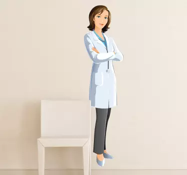 Adhesivo doctora cuerpo entero - TenVinilo