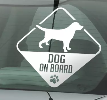 Adhesivo dog on board - TenVinilo