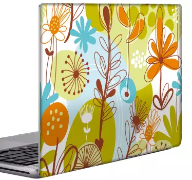 Adhesivo portátil textura flor pop - TenVinilo