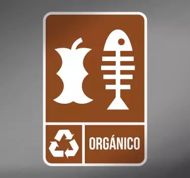 Adhesivos reciclaje orgánico - TenVinilo
