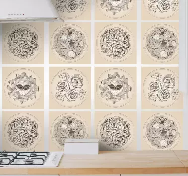 Vinilos para azulejos placas ornamentales - TenVinilo