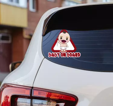 Bebé a bordo personalizado A bordo - TenVinilo