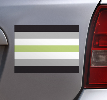 Calca para auto bandera de género - TenVinilo