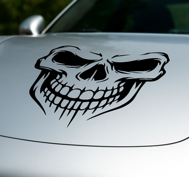 Calca para auto calavera sonriente - TenVinilo