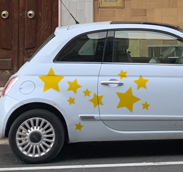 Calca para auto conjunto de estrellas monocolor - TenVinilo