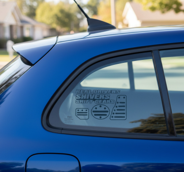 Calca para auto declaración de amante del motor - TenVinilo