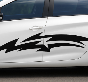 Calca para auto diseño de velocidad lineal - TenVinilo