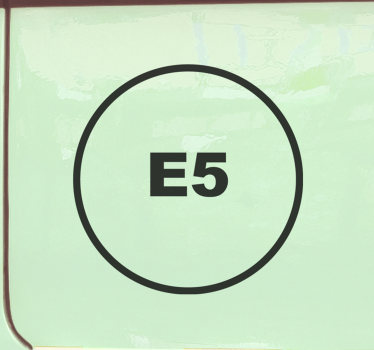 Calca para auto diseño e5 simplista - TenVinilo