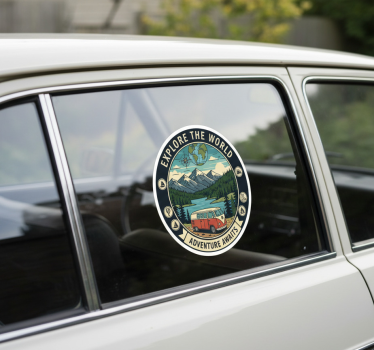 Calca para auto diseños de ventanas de viaje - TenVinilo