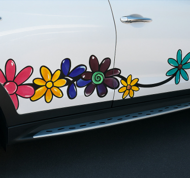 Calca para auto envoltura floral para vehículo - TenVinilo