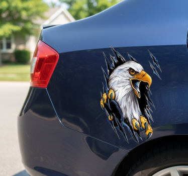 Calca para auto garra de Águila americana - TenVinilo