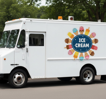 Calca para auto logo helado - TenVinilo
