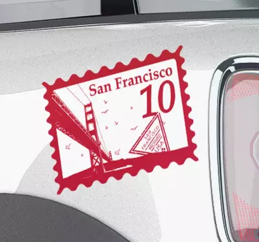 Calca para auto monumento de san francisco - TenVinilo