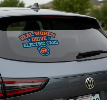 Calca para auto mujeres reales al volante - TenVinilo