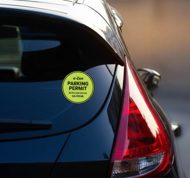 Calca para auto señal de estacionamiento personalizada - TenVinilo