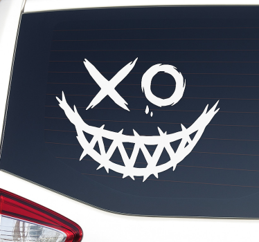 Calca para auto sonrisa espeluznante del joker - TenVinilo