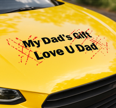 Calca para auto te amo papá - TenVinilo