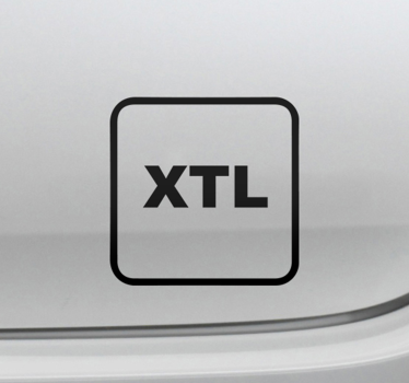 Calca para auto texto monocolor xtl - TenVinilo