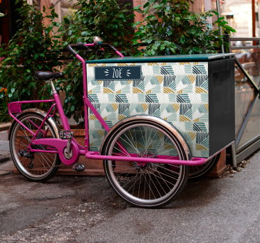 Calca para bicicleta arreglo de estilo geométrico - TenVinilo