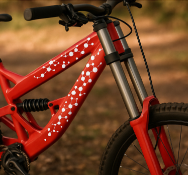Calca para bicicleta colección de puntos conectados - TenVinilo