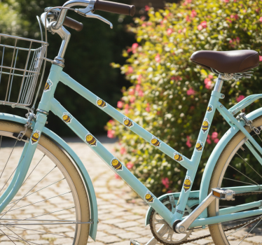 Calca para bicicleta conjunto de abejorros adorables - TenVinilo