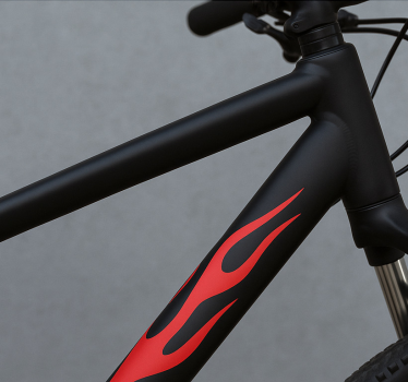 Calca para bicicleta conjunto de llamas rojas - TenVinilo