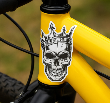 Calca para bicicleta cráneo blanco y negro - TenVinilo