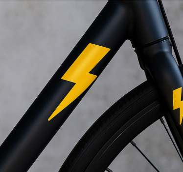 Calca para bicicleta diseño de rayos - TenVinilo