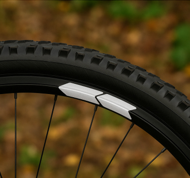 Calca para bicicleta flechas en llanta - TenVinilo