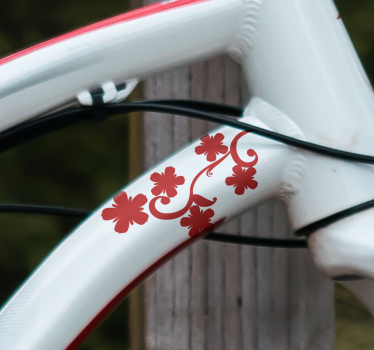 Calca para bicicleta flor elegante - TenVinilo