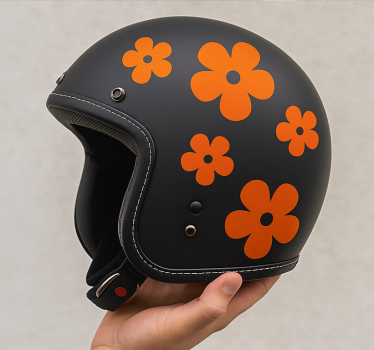 Calca para bicicleta flores sencillas - TenVinilo