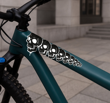 Calca para bicicleta graffiti calavera tren - TenVinilo