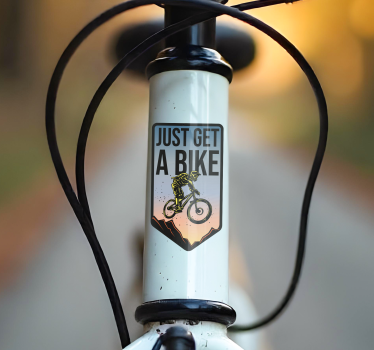 Calca para bicicleta just get a bike - TenVinilo